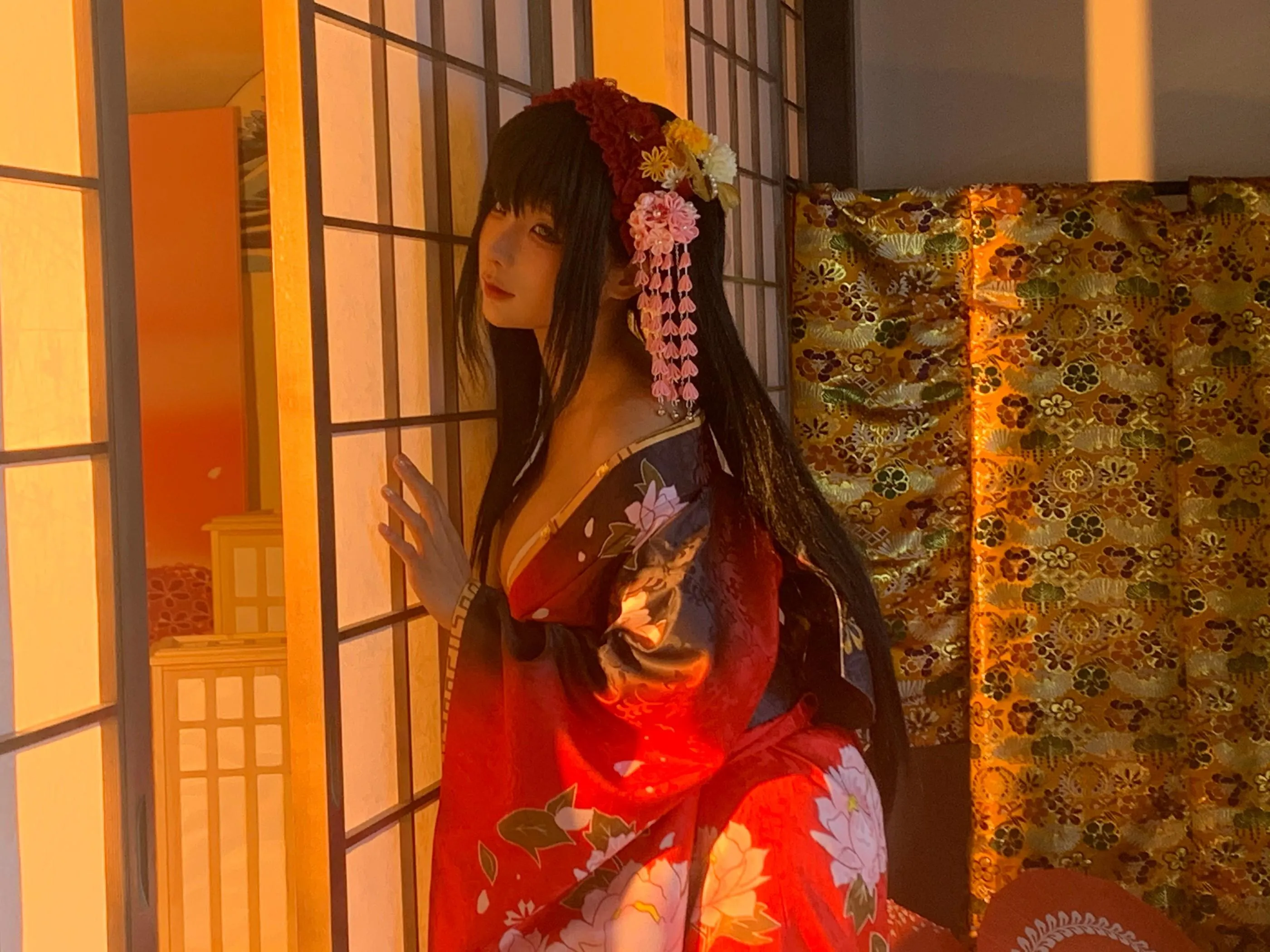 蠢沫沫 – NO.304 狂三和服cos-狂三 花絮 [114P]插图3